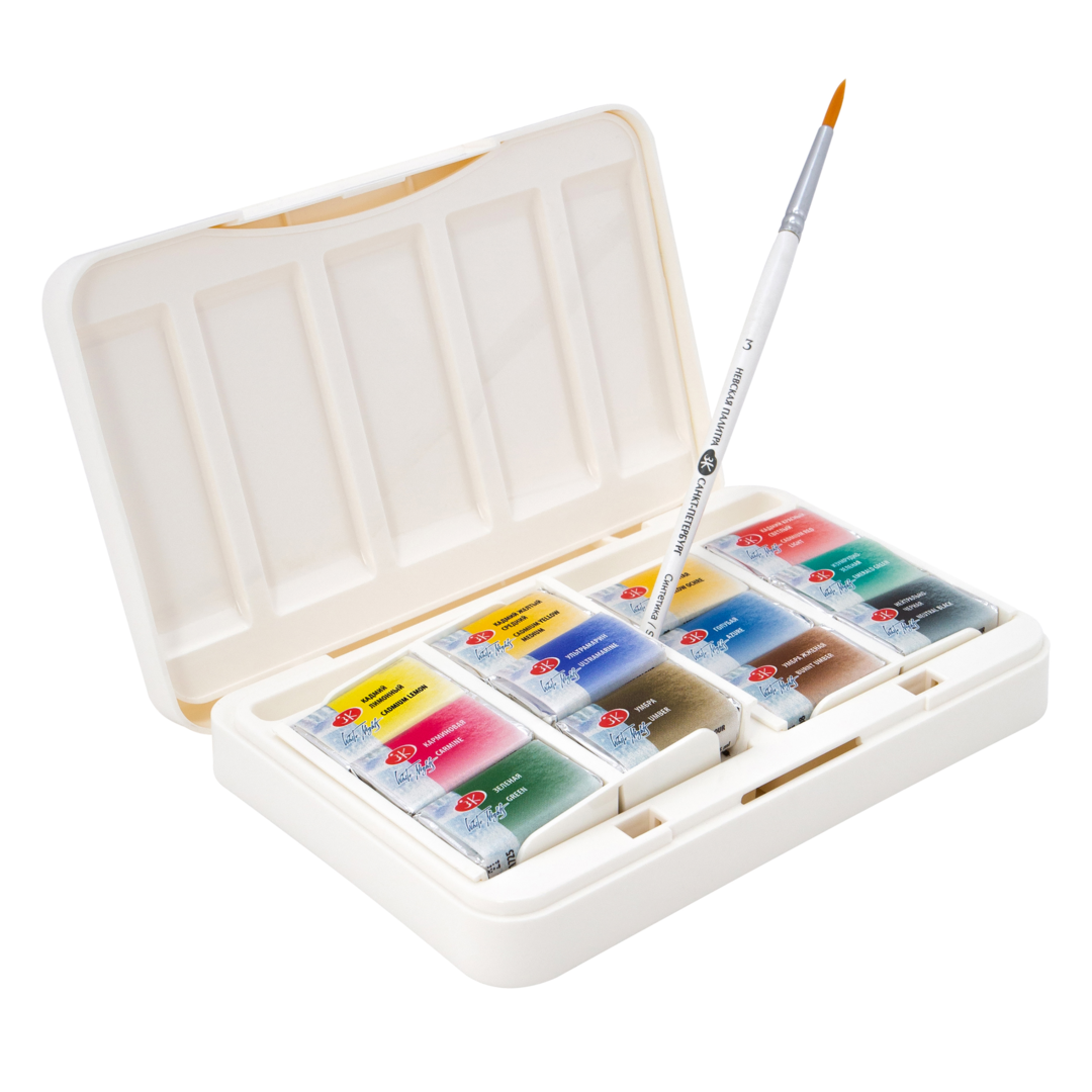 Acuarelas White Nights set de 12 pastillas