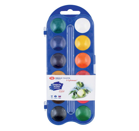Acuarelas Infantiles set de 12 pastillas