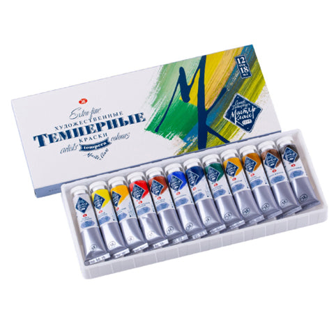 Témpera Master Class set de 12 colores