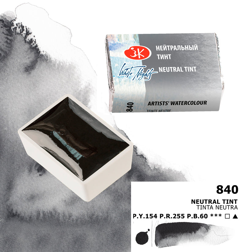 Acuarelas White Nights en pastillas individuales