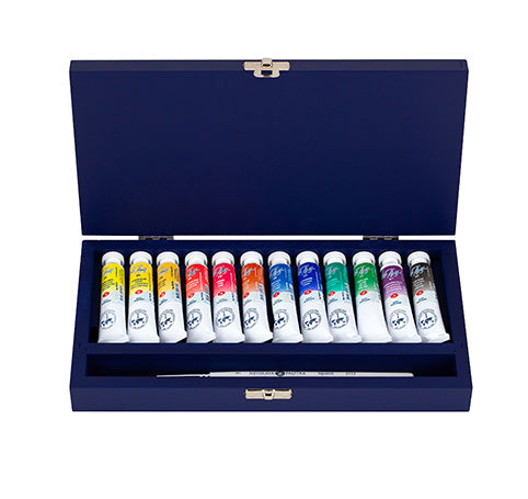 Acuarelas White Nights set de 12 tubos 1 Pincel de Ardilla