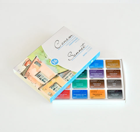 Acuarelas Sonnet set de 16 pastillas
